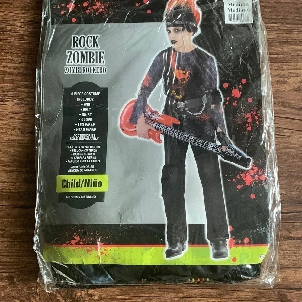 Rock Zombie Halloween Costume